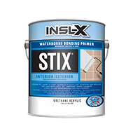 NEW HOPE PAINT AND HARDWARE INC Stix Waterborne Bonding Primer is a premium-quality, acrylic-urethane primer-sealer with unparalleled adhesion to the most challenging surfaces, including glossy tile, PVC, vinyl, plastic, glass, glazed block, glossy paint, pre-coated siding, fiberglass, and galvanized metals.

Bonds to "hard-to-coat" surfaces
Cures in temperatures as low as 35° F (1.57° C)
Creates an extremely hard film
Excellent enamel holdout
Can be top coated with almost any productboom